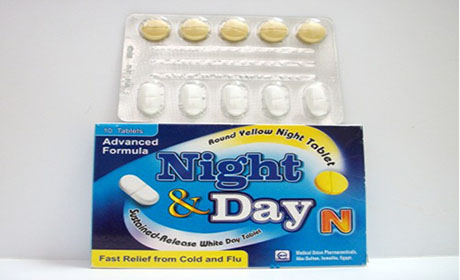 نايت آند داى إن أقراص لعلاج نزلات البرد والأنفلونزا Night And Day N Tablets