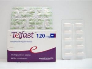 تلفاست أقراص لعلاج الامراض الجلدية Telfast Tablets
