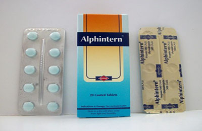 برشام الفينترن مضاد للإلتهابات والتورم Alphintern Tablets