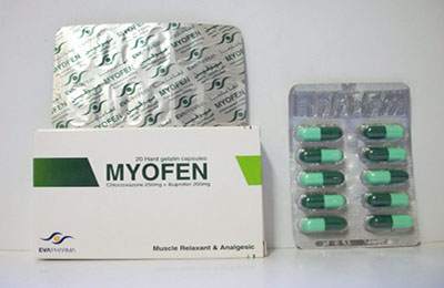 ميوفين كبسول باسط للعضلات ومسكن للألم Myofen capsules