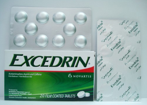إكسيدرين أقراص مسكن للألم الخفيفة والمتوسطة Excedrin Tablets