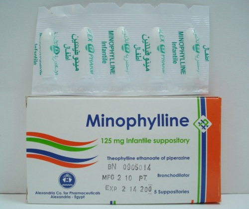 مينوفيللين أقماع موسع للشعب الهوائية Minophylline Suppositories