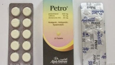 بترو أقراص لعلاج نزلات البرد والانفلونزا ومضاد للتقلصات Petro Tablets