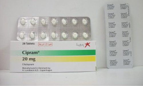 سيبرام أقراص لعلاج الاكتئاب والوسواس القهرى Cipram Tablets
