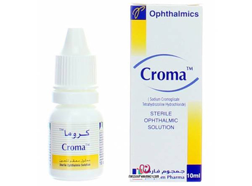 كروما قطرة للعين لعلاج الحساسية والتهاب الملتحمة Croma Eye Drops