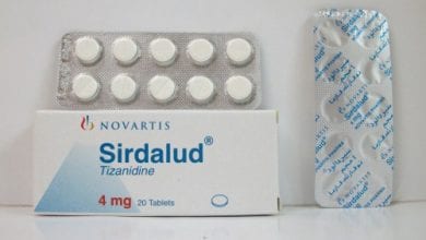 سيردالود أقراص لعلاج التقلصات العضلية وارتخاء العضلات Sirdalud Tablets