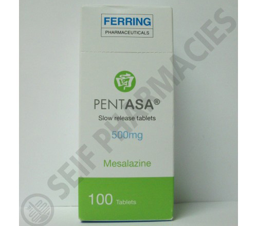 بنتازا أقراص تحاميل لعلاج التهاب القولون التقرحى Pentasa Tablets