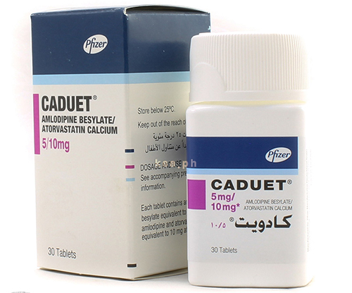 كادويت أقراص لعلاج ضغط الدم والذبحة الصدرية Caduet Tablets