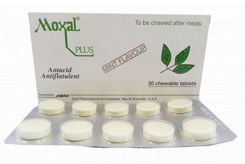 موكسال بلس أقراص دواء لعلاج الحموضة والأنتفاخ Moxal Plus Tablets
