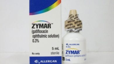 زيمار قطرة لعلاج التهاب العين وقرحة القرنية والتهاب الأذن Zymar Drops