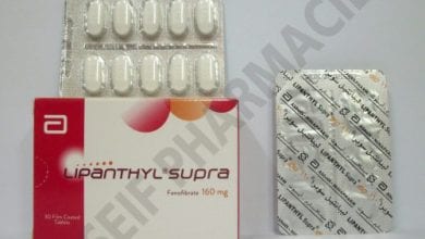 ليبناتيل سوبرا أقراص لعلاج الكوليسترول والدهون الثلاثية Lipanthyl Supra Tablets