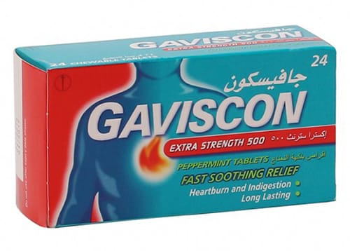 جافيسكون حبوب شراب لعلاج الحموضة وحرقة المعدة Gaviscon