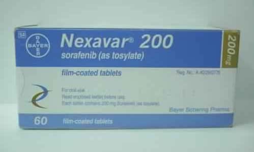 نيكسافار أقراص لعلاج خلايا سرطان الكبد Nexavar Tablets