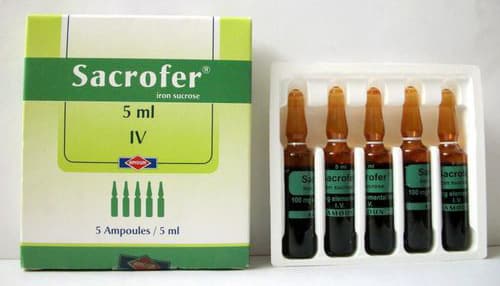 سكروفير أمبولات لعلاج الانيميا بسبب عن نقص الحديد Sacrofer Ampoules