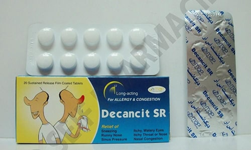 ديكانست إس آر  أقراص لعلاج نزلات البرد وللجيوب الأنفية Decancit SR Tablets