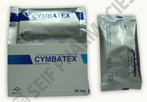 سيمباتكس كبسولات لعلاج الإكتئاب وألام الاعصاب Cymbatex Capsules