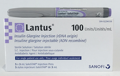 لانتوس حقن أنسولين لعلاج مرض السكرى النوع الأول Lantus