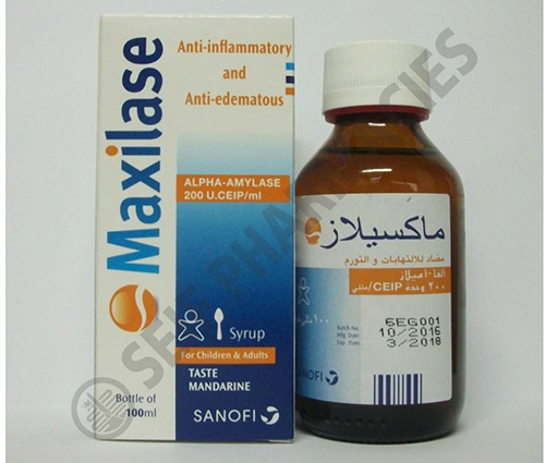 ماكسيلاز شراب لعلاج التهاب الجيوب الأنفية والشعب الهوائية Maxilase Syrup الأجزخانة