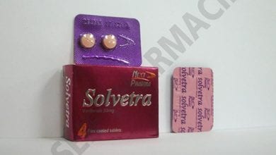 سولفيترا أقراص لعلاج ضعف الانتصاب لدى الرجال Solvetra Tablets